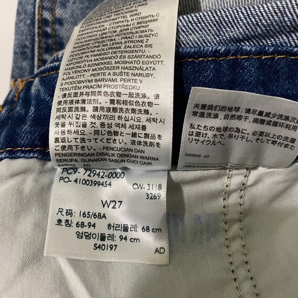 Levi’s Vintage Mom Utility Overalls Stone Wash NWT - Picture 7 of 13